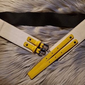 Yellow/White Waist Belt